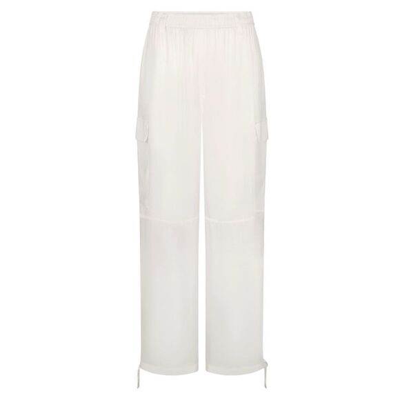 RARE SKIMS Silk Cargo Pants in Ivory - Picture 4 of 7